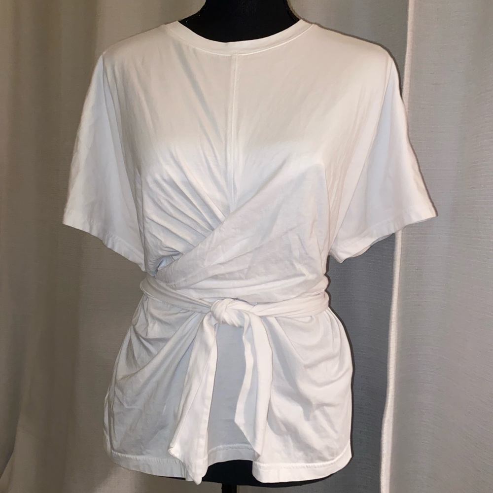 Bow front t shirt